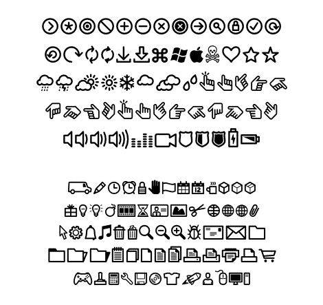 InfoBits (2 styles) font from FontHead Design Inc