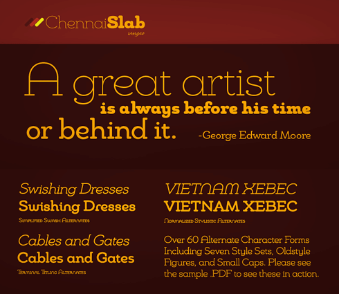 Chennai Slab Family (12 fonts) font from Insigne