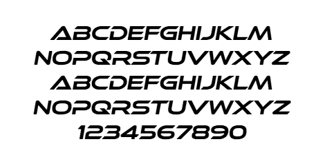 Ethnocentric Book Italic (Personal License) font from Larabie Fonts