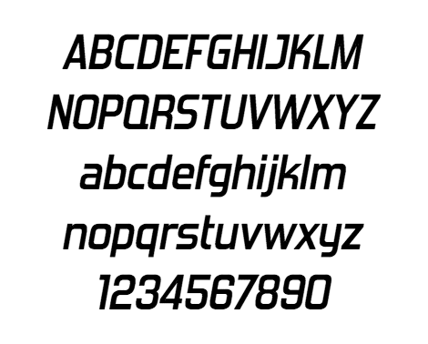 Forgotten Futurist Sb Italic (Personal License) font from Larabie Fonts