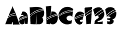 Airmole Stripe font from Larabie Fonts