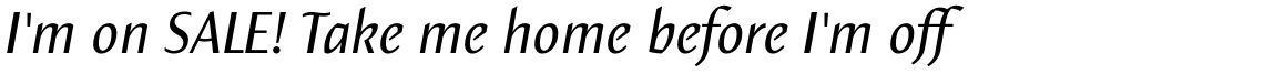 Elemental Sans Pro Regular Italic