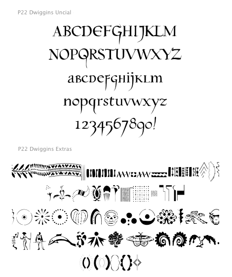 Dwiggins Set (2 Typefaces) font from International House of Fonts