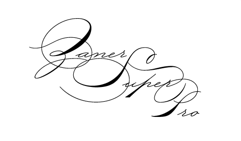 Zaner Super Pro (OT) with Mac TT/PS font from International House of Fonts