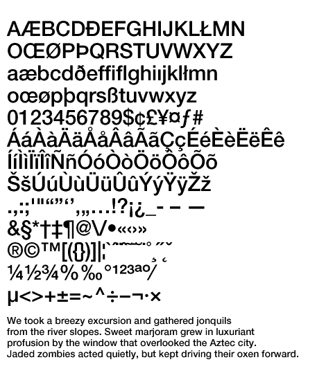Helvetica 65 Medium font from Monotype Imaging