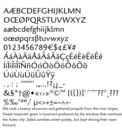 Palatino™ Sans Com Regular font from Monotype Imaging