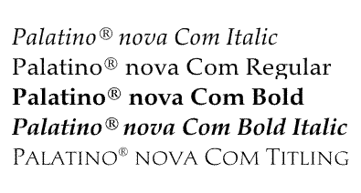 Palatino nova 2 Value Pack font from Monotype Imaging