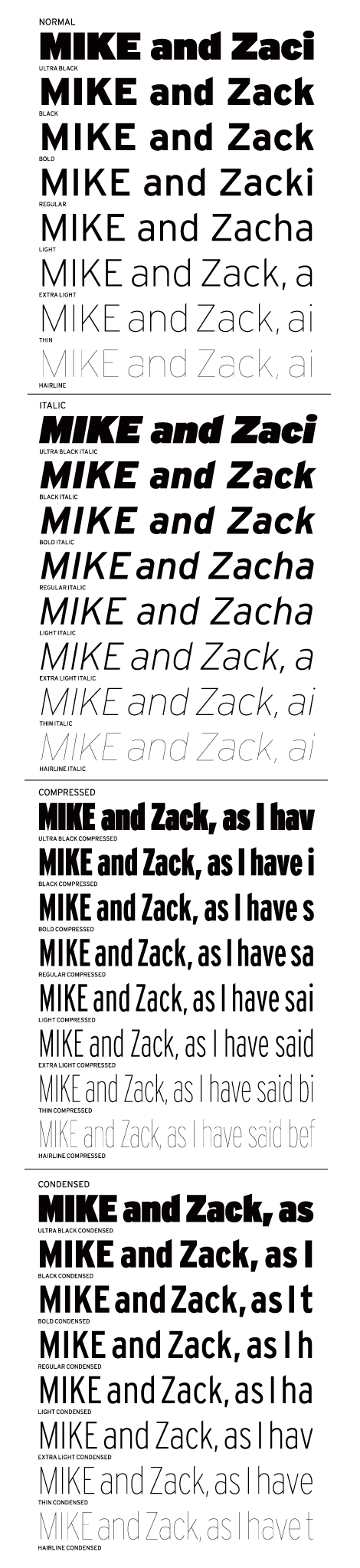 Interstate Volume 1 (32 fonts) font from Font Bureau