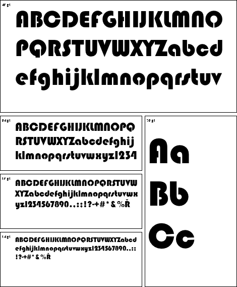 Blippo Stencil font from URW