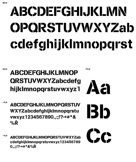 Cargo font from URW