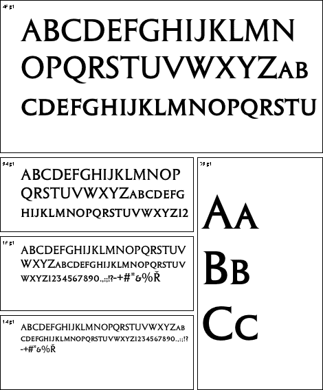 Columna Solid Caps font from URW