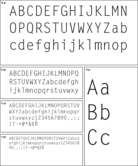 Letter Gothic Regular font from URW