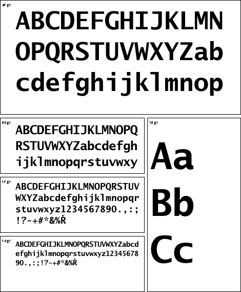Lucida Sans Typewriter Bold font from URW