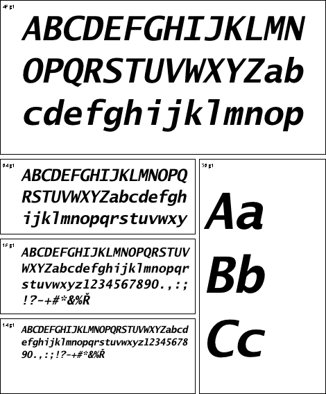 Lucida Sans Typewriter Bold Oblique font from URW