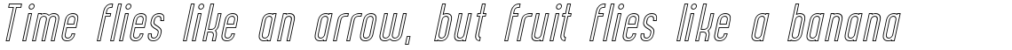 Curve Calibration ExtraLight Italic Outline