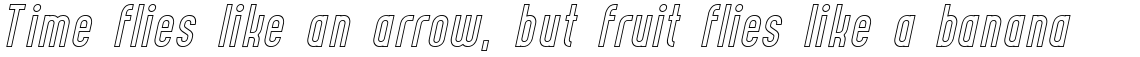 Curve Calibration Light Italic Outline