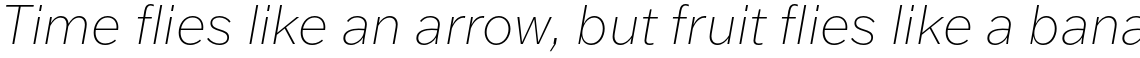 Franklin Gothic ATF Thin Italic