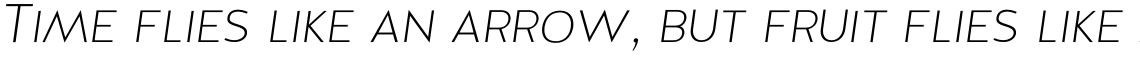 Halis Grotesque SC Extra Light Italic