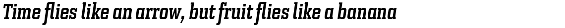 Bourgeois Slab Bold Condensed Italic