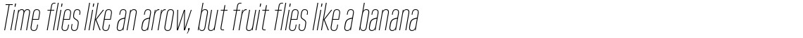 Kaneda Gothic ExtraLight Italic