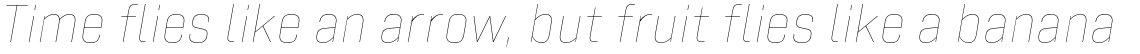 Tamba Sans Thin Italic