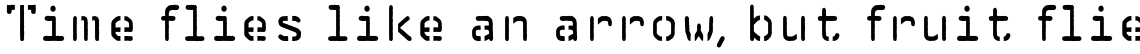Reedon Stencil Regular Rough Display