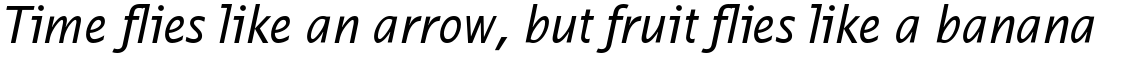 EF Thordis Sans Regular Italic