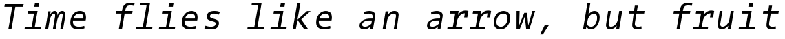 EF Thordis Sans Mono Regular Oblique