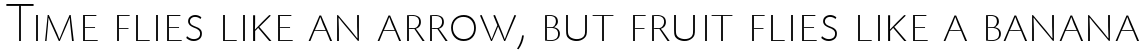 Today Sans Serif B Extra Light Small Caps