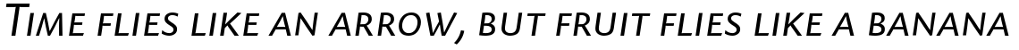 Today Sans Serif B Regular Italic Small Caps