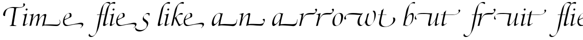 Zapf Renaissance Antiqua B Light Italic Swash