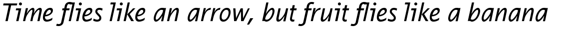 EF Thordis Sans T Regular Italic