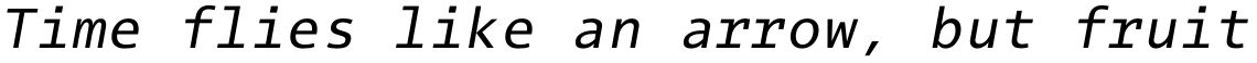 EF Thordis Sans Mono CE Regular Oblique
