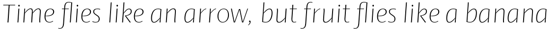 Ador Hairline ExtraLight Italic