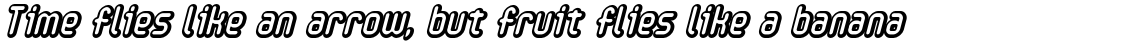 Handheld Raised Italic
