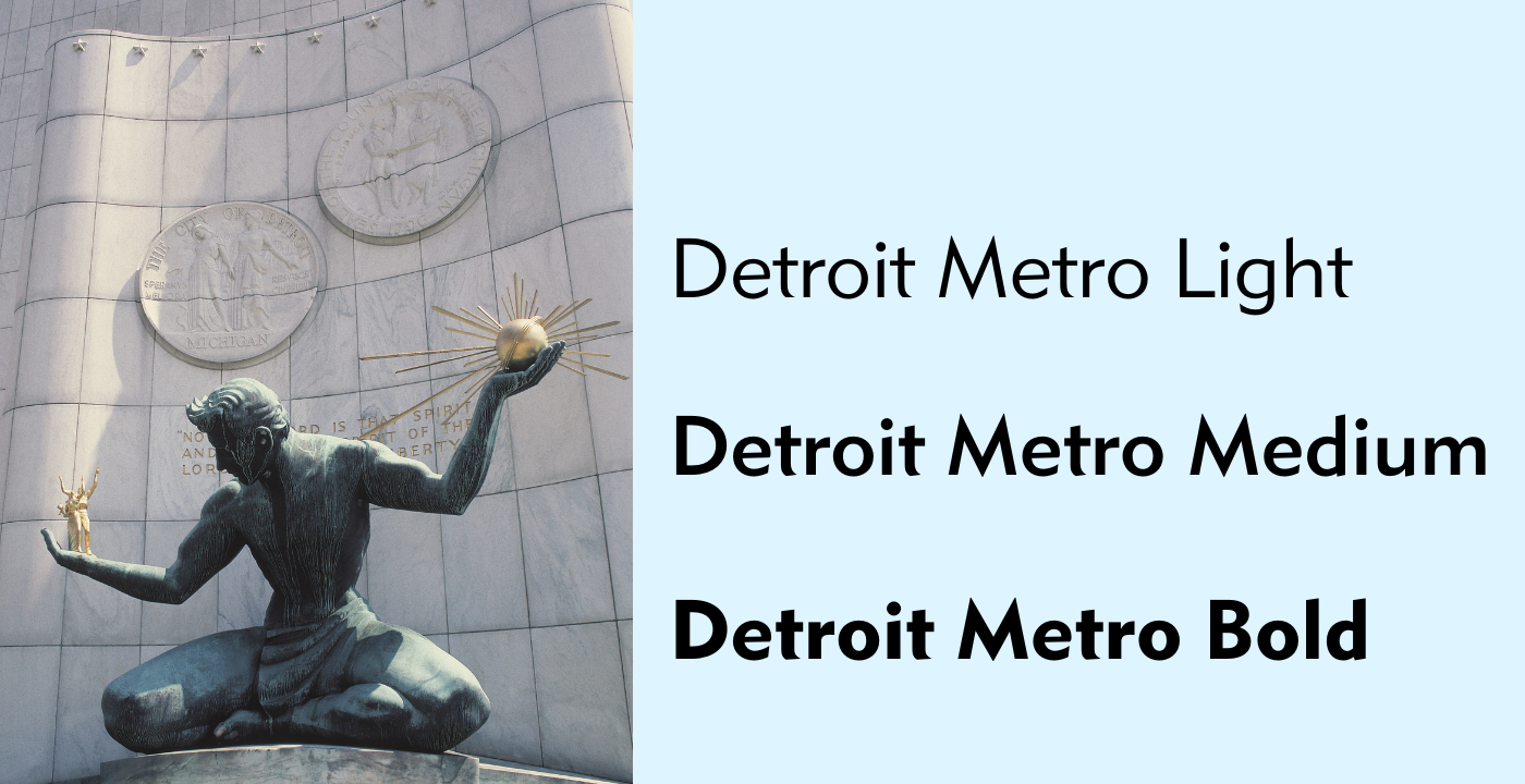 Detroit Font, Webfont & Desktop