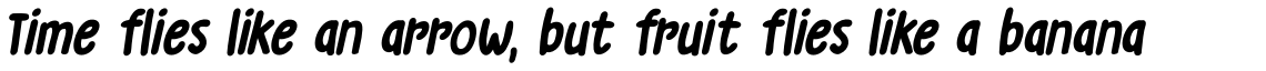 Grumpy Tiger Italic