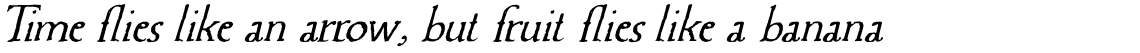 Caerphilly Italic