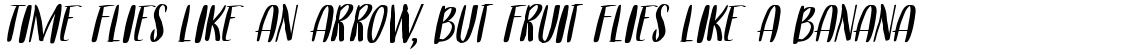 Cerulean Blue Caps Italic