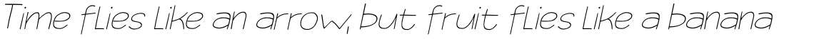 Third Time Lucky Thin Italic