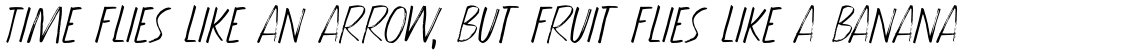 Black Molasses Light Italic