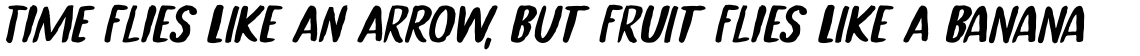 Popcorn Challenge Italic
