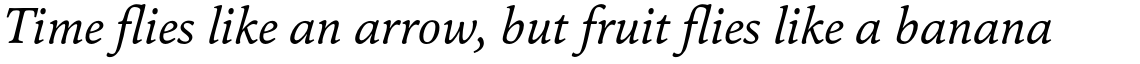 Pesaro Regular Italic