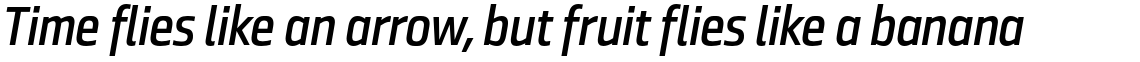 Ranelte Condensed Demi Italic