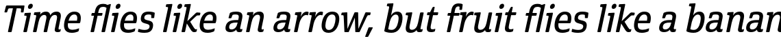 Cabrito Semi Condensed Demi Italic