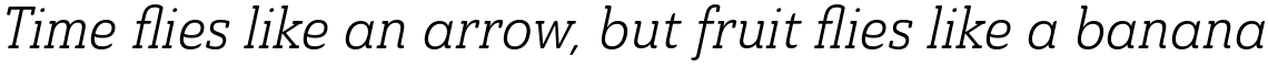 Ainslie Slab Condensed Book Italic