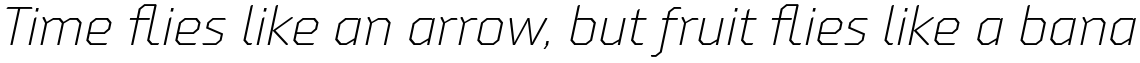 Oita Extended Light Italic
