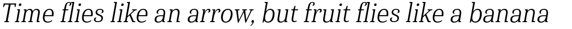 Haboro Serif Condensed Book Italic