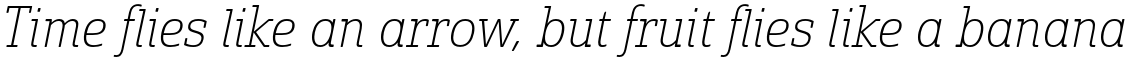 Solitas Slab Normal Thin Italic