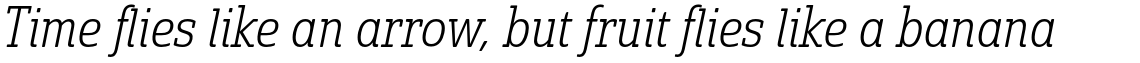 Solitas Slab Condensed Light Italic